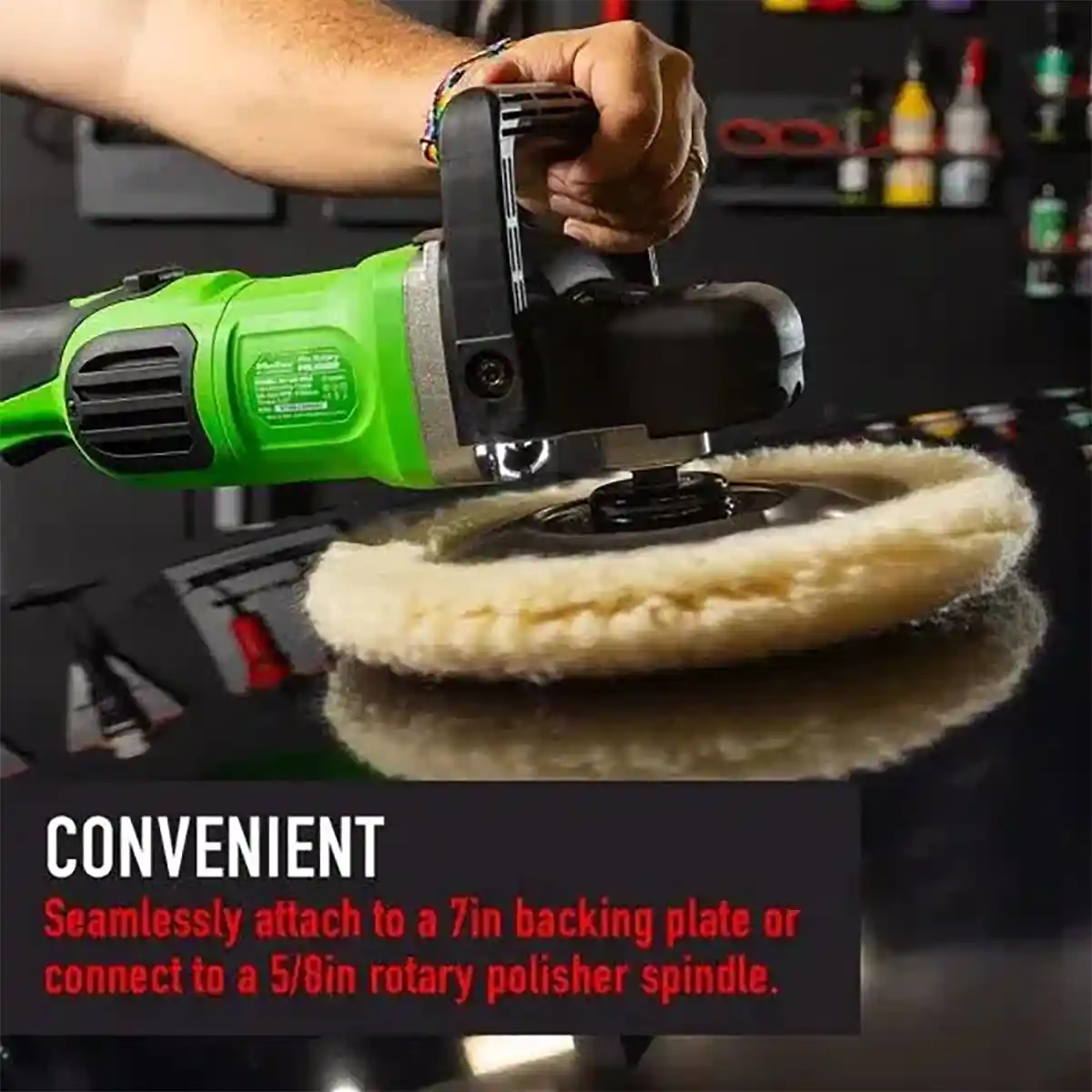 7"" Dual Side Australian Wool Pad and Wool Pad for Professional Detailing Tools